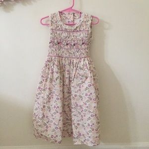 Marks & Spencer Smocked Floral Lawn Dress (3-4 yrs